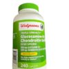 Frasco Walgreens glucosamina 1500 mg