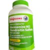 Walgreens Glucosamina HCl 1500 mg etiqueta frontal