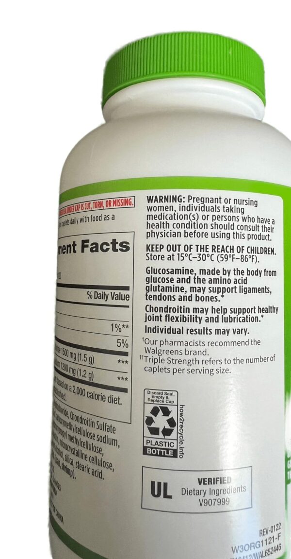 Etiqueta y etiqueta de envase Walgreens