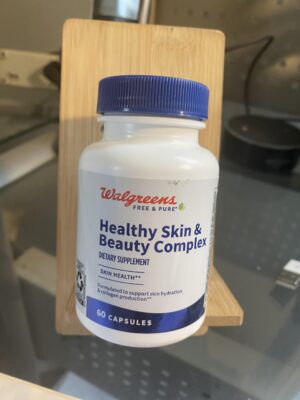 Walgreens piel belleza complejo frasco frontal