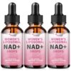 Frasco NAD liposomal para mujeres etiqueta frontal