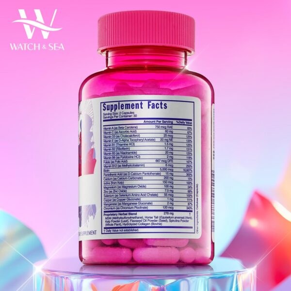 Frasco de cápsulas Watch & Sea Hair Flourishing