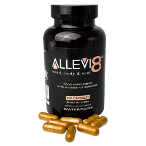 Version 1.0.0 Watermans Allevi8 suplemento cúrcuma jengibre incienso Vitamina D