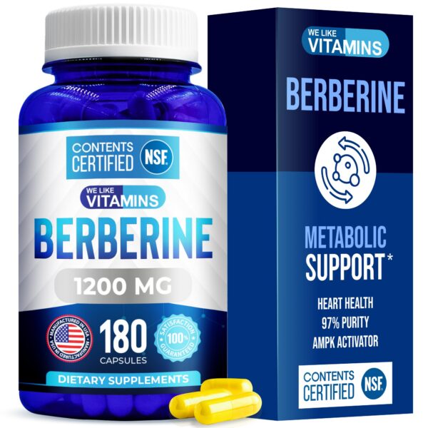 Version 1.0.0 We Like Vitamins Berberine Supplement - vista frontal