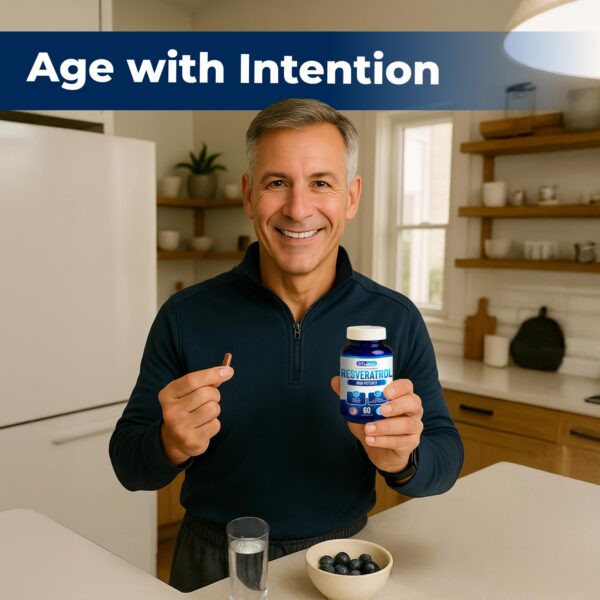 Etiqueta frontal de Resveratrol We Like Vitamins