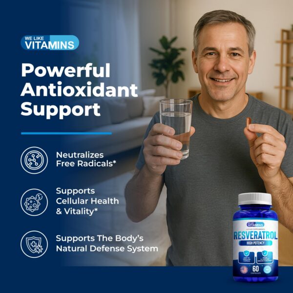 Version 1.0.0 Tapa y frasco de Resveratrol