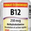 Etiqueta de Vitamina B12 Methylcobalamin