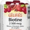 Webber Naturals Biotin Gomitas etiqueta