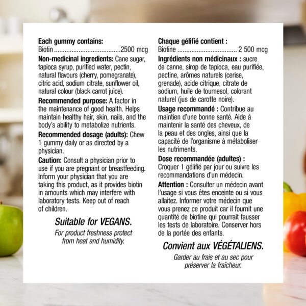 Frasco de Biotina Webber Naturals