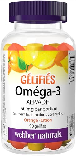 Version 1.0.0 Botella de gomitas Omega-3 Webber Naturals