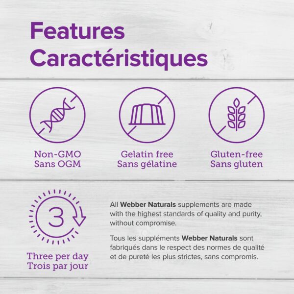 Etiqueta de Omega-3 Webber Naturals