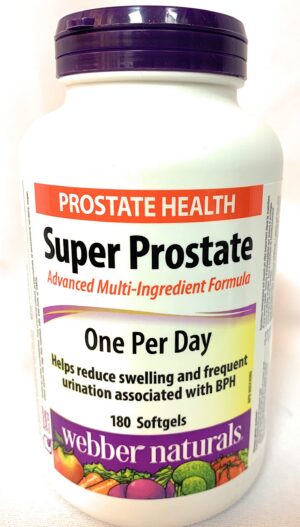 Webber Naturals Súper Próstata caja 180 cápsulas blandas