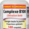 Frasco Webber Naturals Vitamin B100 Complex con etiqueta