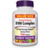 Webber Naturals Vitamin B100 Complex liberación sostenida - envase frontal