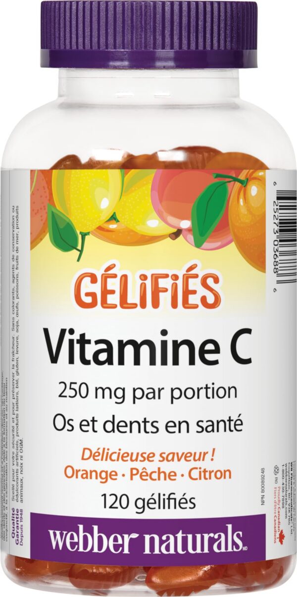 Etiqueta Vitamina C Webber Naturals 125 mg