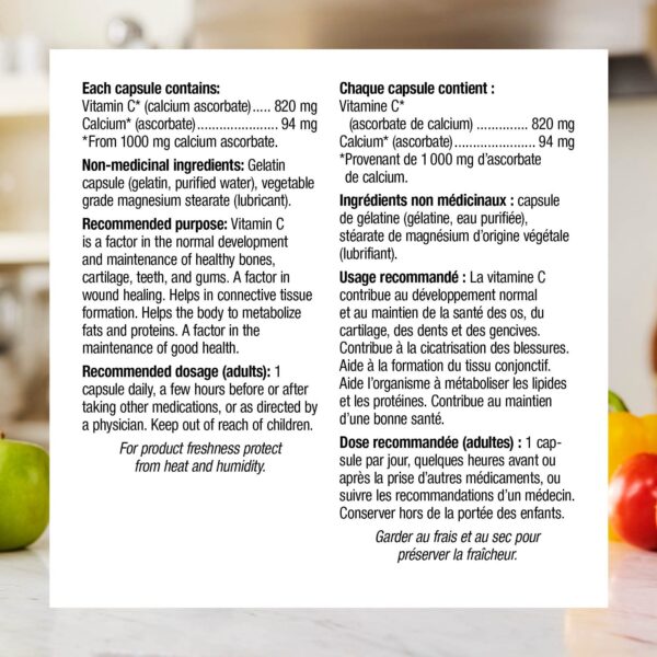 Frasco de Webber Naturals Vitamina C