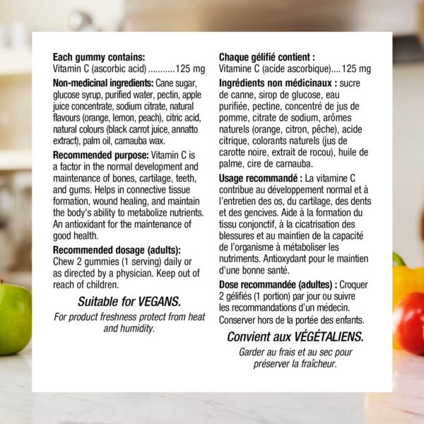 Detalle de cápsulas Vitamina C