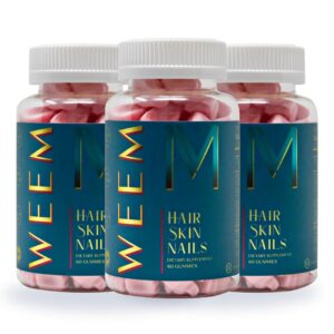 WEEM gominolas veganas para cabello piel y uñas 180 unidades