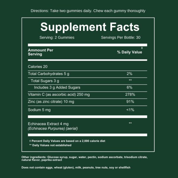 WEEM paquete gomitas naturales favorecer sistema inmune