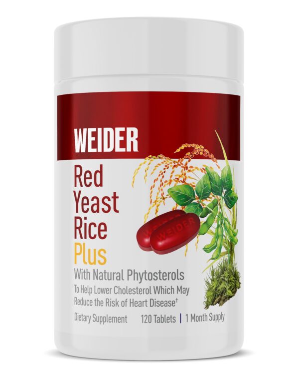 Weider Arroz de Levadura Roja Plus 1200mg 120 cápsulas