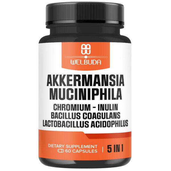 WELBUDA cápsulas probióticas Akkermansia paquete 60 días