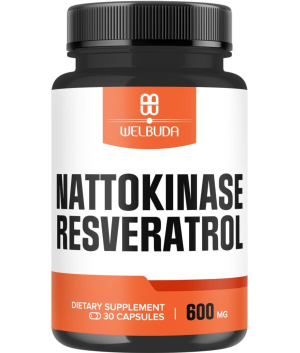 Version 1.0.0 Etiqueta frontal de WELBUDA nattokinase 3300 mg