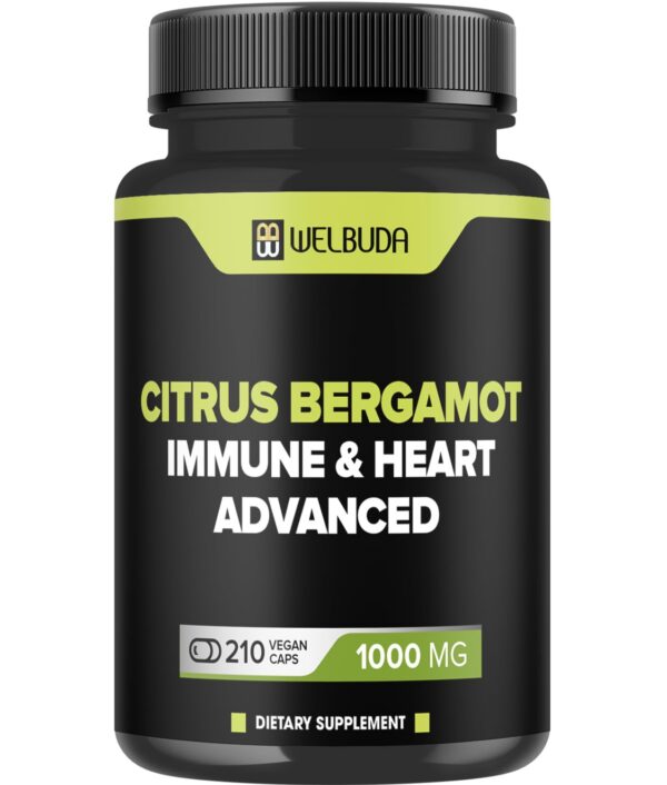 Version 1.0.0 Frasco suplemento WELBUDA con extracto de bergamota cítrica 210 cápsulas