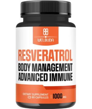 Suplemento WELBUDA Trans-Resveratrol 1000mg 90 cápsulas