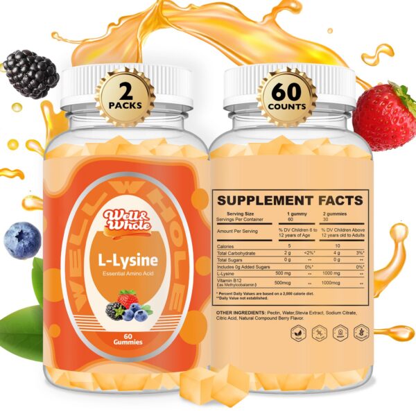 Frasco Well&Whole L-Lysine 1000mg