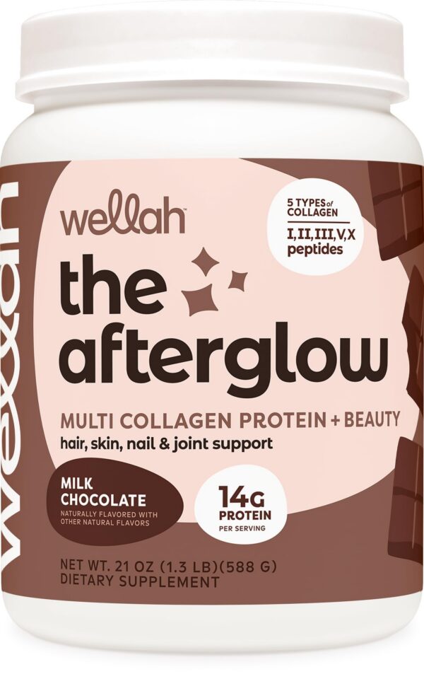 Etiqueta frontal de Wellah Afterglow Collagen Beauty