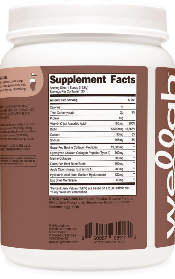 Interior de la caja Wellah Afterglow