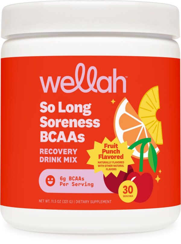 Wellah So Long Soreness BCAA polvo frasco frontal