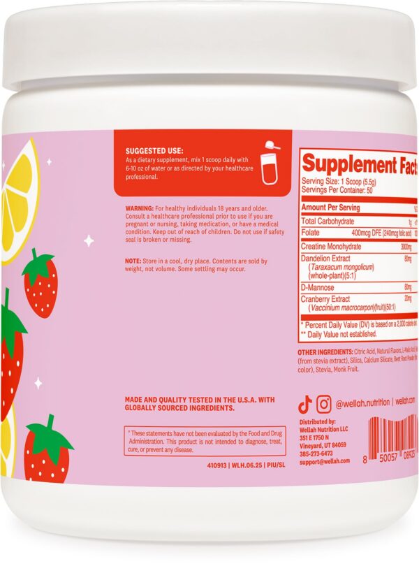 Detalle de ingredientes: diente de león y arándano