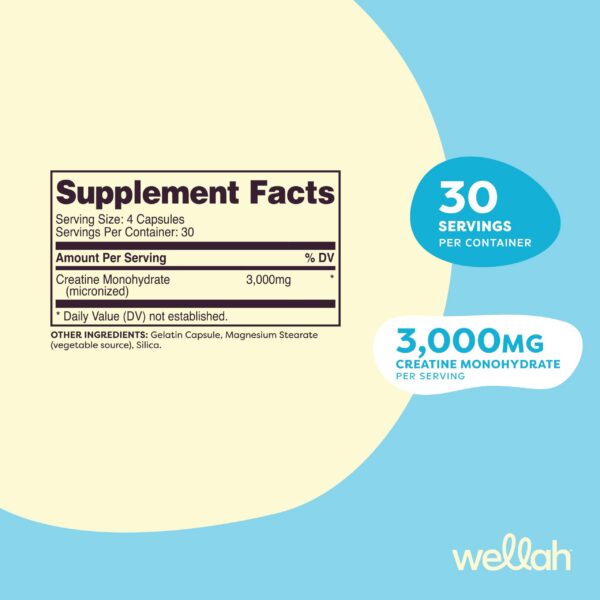 Version 1.0.0 Cápsulas Wellah Creatine Monohydrate