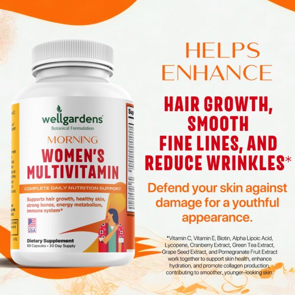 Etiqueta frontal de Wellgardens multivitaminico