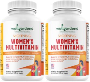 Frente del envase Wellgardens multivitamínico para mujeres