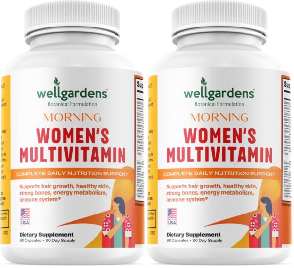 Frente del envase Wellgardens multivitamínico para mujeres