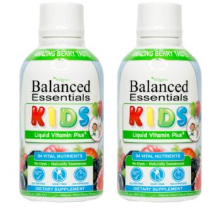 Frasco de Wellgenix Balanced Essentials Kids Liquid Vitamin