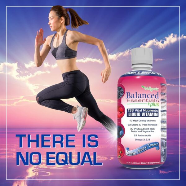 Version 1.0.0 Wellgenix Balanced Essentials suplemento multivitamínico líquido berry