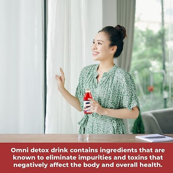 Version 1.0.0 Bebida herbal limpieza cuerpo Wellgenix Omni Detox 16 oz