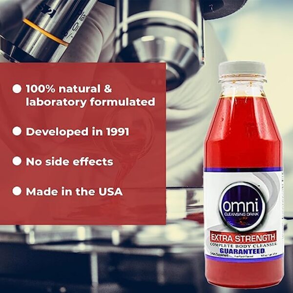 Version 1.0.0 Limpieza corporal Wellgenix Omni Detox bebida sabor fruta 16 oz