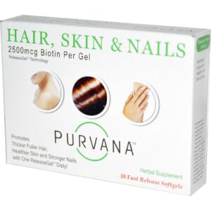 Wellgenix Purvana vitaminas cabello piel uñas 30 softgels