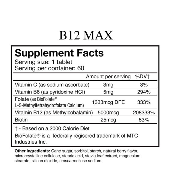 Wellgenix suplemento multivitamínico b12 b6 folato alta calidad