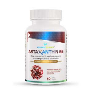 Frente de la etiqueta WELLNESS EXTRACT Astaxanthin-GG