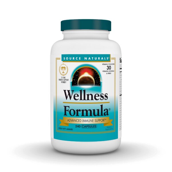 Version 1.0.0 Wellness Formula Source Naturals en botella