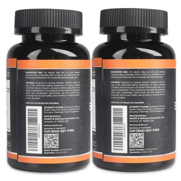 Cápsulas Berberina WellnessLabsRx