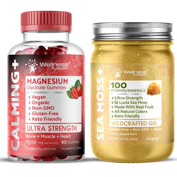 Gomitas de Irish Sea Moss Gel original con magnesio glicinato