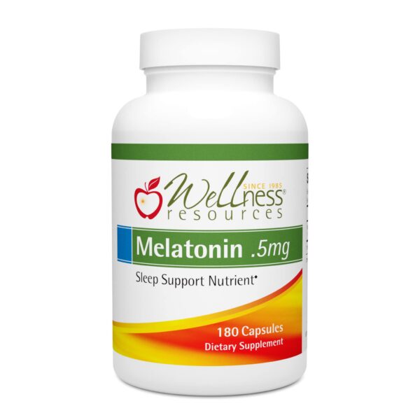 Wellness Resources melatonina 0.5 mg cápsulas envase frontal