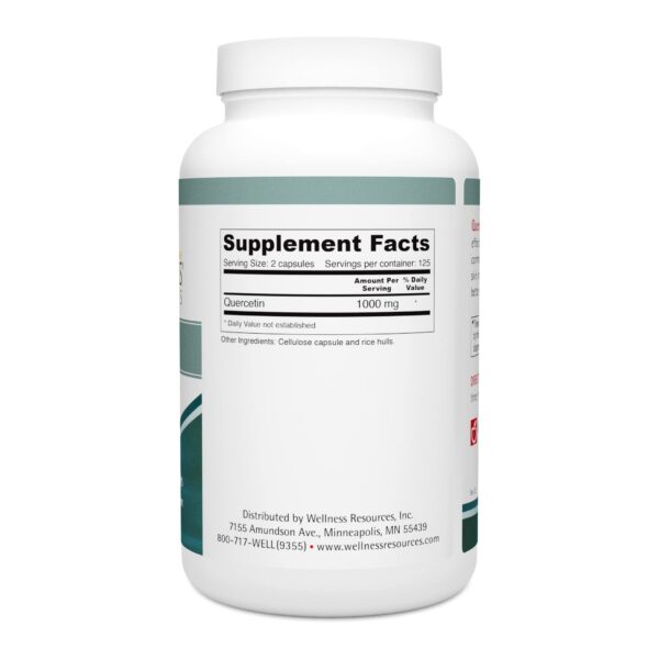 Version 1.0.0 Etiqueta frontal quercetina Wellness Resources