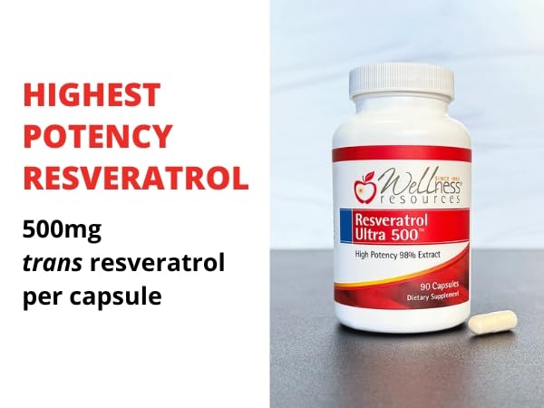 Frasco con cápsulas Resveratrol Ultra